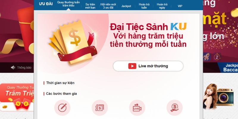 Một số chương trình ưu đãi hấp dẫn sau khi đăng ký Kubet thành công